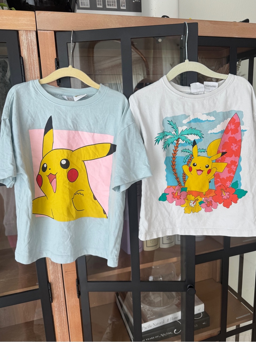 Zara Kids x Pokemon Pikachu tee short sleeve crewneck graphic floral girls